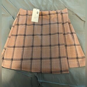 Pink Plaid Skirt - NWT- size medium